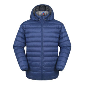 OEM Short Style Winter Hooded Custom Men Puffer Jacket Zipper Breathable Windproof Mountaineering Ski Snow Outdoor Apparel - Product Image 1