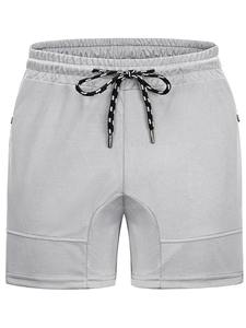 กางเกงขาสั้นจ็อกเกอร์ผู้ชาย โพลีเอสเตอร์ 100% สกรีนโลโก้ได้ กางเกงกีฬา สตรีทแวร์ ระบายอากาศ น้ำหนักเบา เหมาะสำหรับวิ่งและใส่ลำลอง - Product Image 5