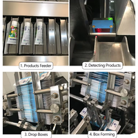 Machine d'emballage horizontale automatique sur mesure pour petits cartons en papier, idéale pour les sachets de poudre de café
