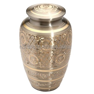 High Quality Urn for Cremation <b>Keepsake</b> Metal Urns Premium Quality Cremation Urns Metal Brass Engraving Design - Product Image 1