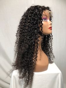 100% Top Offre Spéciale Produit Indien Vierge 26 "4x4 Crépus Bouclés Transparent Dentelle Fermeture Perruques de Cheveux Humains En Gros Vendeur - Product Image 5