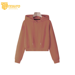 Sweat-shirts à capuche en polaire pour femmes, décontractés, à manches longues, respirants, crop tops, pour la saison hiver/printemps - Product Image 3
