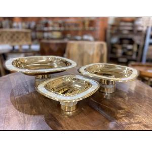 Juego de Tazones Grandes para Cocina, Tazón Decorativo con Incrustaciones de Nácar, Acero Inoxidable Chapado en Oro, Ecológico, Estilo Americano - Product Image 1