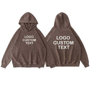 Premium Streetwear Hoodies Hommes Femmes Casual Pull À Capuche Impression Personnalisée Logo Sweat Surdimensionné En Vrac - Product Image 1