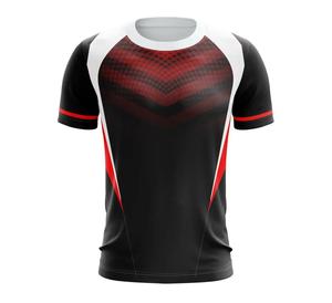 เสื้อยืดวิ่งผ้าโพลีเอสเตอร์/คอตตอนถักแบบลำลอง พิมพ์ลายดิจิตอล ป้องกันรังสียูวี แห้งเร็ว ระบายอากาศได้ดี เป็นมิตรต่อสิ่งแวดล้อม - Product Image 1