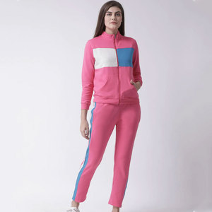 Conjunto de chándal de mujer personalizado mezcla de algodón premium, traje de manga larga de moda fabricante OEM. - Product Image 3