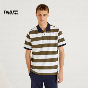 Camiseta Deportiva a Rayas para Hombre TWILL SPORTS 2026, Manga Corta, Informal, Verano, Cómoda, Tela de 300g, Nuevo Diseño Atractivo - Product Image 4