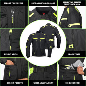 Offre spéciale, qualité supérieure, textile moto, veste en cuir pour motocycliste, vêtements de course pour hommes - Product Image 6