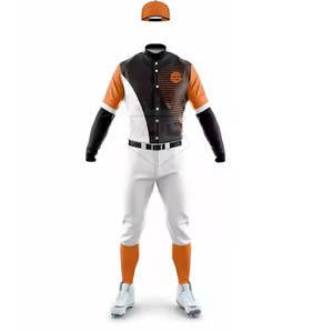 Uniforme de béisbol para hombre transpirable de talla grande Uniforme de béisbol al por mayor Uniformes de béisbol sostenibles - Product Image 1