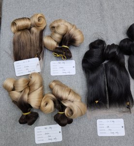 100% cabello humano crudo de bebé vietnamita Remy cabello donante liso Natural al por mayor Vietnam rizado hinchable - Product Image 3