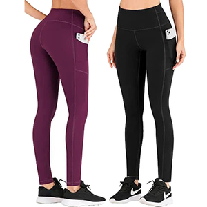 Leggings de alta calidad de secado rápido Etiqueta Privada Fitness Yoga desgaste entrenamiento medias gimnasio Leggings cintura alta Yoga pantalones para mujer - Product Image 1