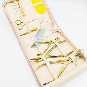 Kit d'outils d'extension de cheveux de fabrication personnalisée avec accessoires personnalisés en emballage de caisse de couleur noire avec étiquetage de logo personnalisé - Product Image 5