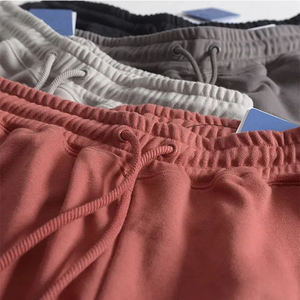 2023 gros séchage rapide hommes écologique Fitness Shorts couleur unie ample taille haute taille élastique Spandex/coton 5 pouces - Product Image 2