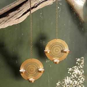 Charming Hanging <b>Tea</b> <b>Light</b> <b>Lantern</b> Perfect for Any Room Rustic Hanging <b>Tea</b> <b>Light</b> Holder Boho-Inspired Decor - Product Image 1