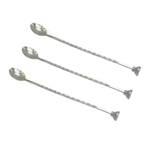 Set of 2 Portable Reusable Stainless Steel <b>Cocktail</b> <b>Stirrers</b> Food Grade Metal for Party <b>Cocktails</b> Mixing - Product Image 2