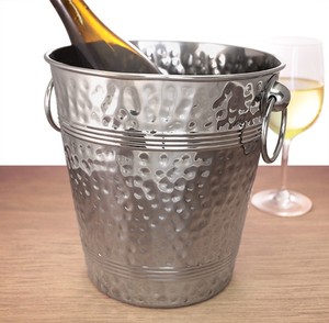 Stainless Steel Hammered Wine <b>Bucket</b> Usage Home Hotel Restaurant Room Indoor and Outdoor Made in India Commercial Buyers Modern - Product Image 3
