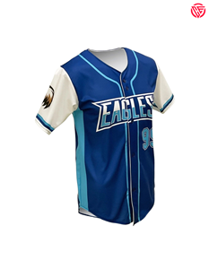 เสื้อซอฟต์บอลและเบสบอลแบบกระดุมเต็มกางเกงขาสั้นเสื้อคอกลมระบายอากาศ - Product Image 1