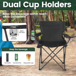 Silla de Playa Plegable Portátil de Acero Inoxidable Ligera y Moderna, Muebles de Exterior de Tela, para Usar con Mochila, para Parque y Camping - Product Image 6