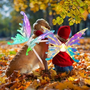 Cánh Bướm với ánh sáng âm nhạc điện ELF cánh phát sáng thiên thần cánh Halloween ăn mặc Prop Cô Gái Hạnh Phúc sinh nhật bên Deco - Product Image 5