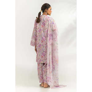 ชุดสูทผ้าแคมบริคพิมพ์ลาย 3 ชิ้นสำหรับผู้หญิง พร้อมรายละเอียดงานปัก IPSTD-77174 - Product Image 2