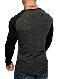 T-shirt de sécurité réfléchissant haute visibilité personnalisé à manches longues 100 % coton respirant pour hommes, vêtements de travail de construction 2025 - Product Image 5