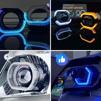 1.5/2.5/3.0 pouces vente en gros 5D intégré couverture décorative Angel Eye LED Len Modification voiture lampe mise à niveau accessoires universel