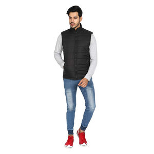Derniers gilets bouffants sans manches d'hiver à fermeture éclair personnalisés OEM veste matelassée imperméable gilets bouffants pour hommes 2025 - Product Image 5