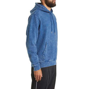 Rosa señoras Color Vintage moda alta calidad buen precio 100% algodón lavado ácido sol se desvaneció Durable lavado ácido Sudadera con capucha para hombres - Product Image 4