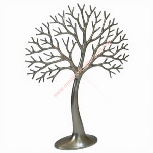 Escultura moderna de árbol de aluminio plateado, diseño artístico único, artesanías de Metal para decoración de pared del hogar y mesa Interior - Product Image 5