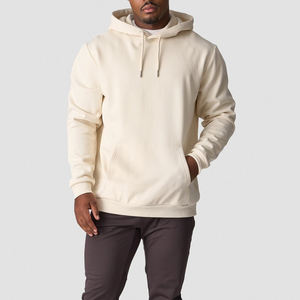 Sweatshirts à capuche d'hiver pour hommes 100% coton décontracté mode manches régulières col à capuche solide fabrication en gros - Product Image 1