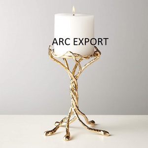 Bougeoir couleur rose moderne décoratif grand bougeoir fleur de rose pour accessoires d'éclairage du fabricant et de l'approvisionnement - Product Image 4