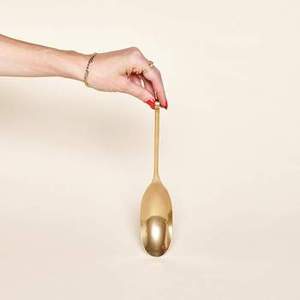 Gold Stainless Steel Wedding Spoon From India Perfect for Kitchenware Restaurants Hotels And Parties Elegant Serving Spoon Set - Product Image 3