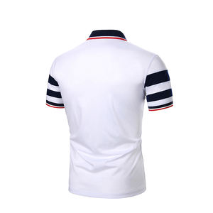 Venta al por mayor OEM Polo en blanco logotipo personalizado diseño transpirable de talla grande hombres Polo Camisa de algodón de talla grande liso hombres Polo camisetas - Product Image 2