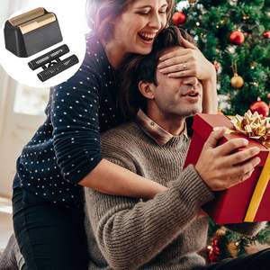 Paquete de 2 cabezales de afeitadora eléctrica de doble cuchilla, compatibles con afeitadoras eléctricas profesionales, alimentación USB, repuesto de lámina para afeitado facial - Product Image 1