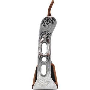 Selle de cheval western de qualité supérieure baril en aluminium étriers de course droits finition complexe rodéo trail équitation équestre - Product Image 4