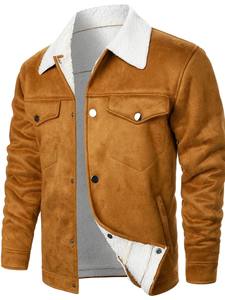 แจ็คเก็ตหนังเรียบง่ายลำลองคุณภาพพรีเมียมกันน้ำ ดีไซน์โลโก้ตามสั่ง สำหรับฤดูหนาว บริการ OEM - Product Image 3