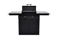Cuisine extérieure modulaire à double brûleur au propane, grills à gaz multifonctionnels avec couvercle rigide et tables latérales pliables