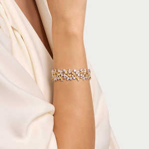 สร้อยข้อมือเทนนิสสีขาวทอง14 KT เติบโตในห้องปฏิบัติการกลมและมาร์คีส์สี VVS ชัดเจน15กรัมส่งออกจำนวนมากโรงงานผลิต - Product Image 3