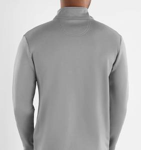 Sweat-shirt à col montant léger et confortable pour hommes, idéal pour les sorties décontractées, les activités sportives, teint en couleur unie, saison hivernale - Product Image 2