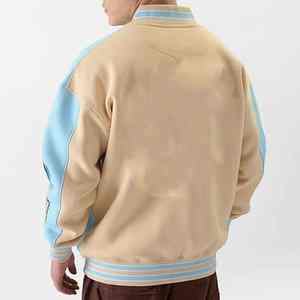 Vestes universitaires personnalisées de haute qualité pour hommes, nouvelles vestes universitaires élégantes de couleur unie à vendre - Product Image 6