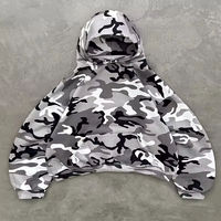 Ensemble survêtement camouflage personnalisé pour homme, sweat-shirt et pantalon de survêtement camouflage 460 g/m², survêtement camouflage surdimensionné, ensemble sweat-shirt 2 pièces