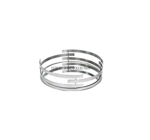 Plateau miroir polyvalent en métal et en verre au design d'inspiration vintage pour les flacons de parfum de stockage de maquillage et l'affichage décoratif - Product Image 5