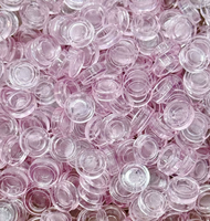 500g 8mm Blocs de remplissage ronds faits à la main, motifs Cœur, Fleurs, compatibles avec les accessoires d'assemblage de scènes MOC pour plantes, remplissage souple
