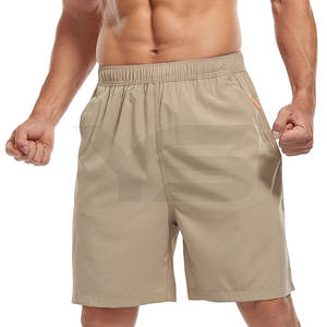 Pantalones cortos de gimnasio para hombre, cintura elástica, diseño sólido, informal, bolsillo antiarrugas, diseño personalizable, tus propios pantalones cortos de atletismo y Fitness - Product Image 2