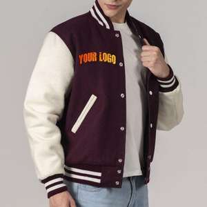 Chaqueta universitaria personalizada 2025, chaquetas de tamaño personalizado para hombre, abrigo deportivo Letterman con materiales de alta calidad, chaqueta universitaria para hombre - Product Image 3