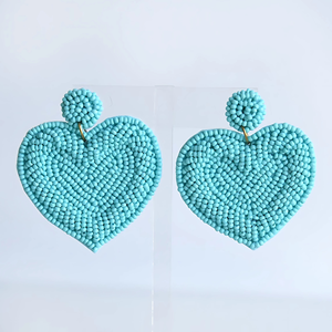 Boucles d'oreilles Double disque à clairon rose et perle de rocaille faites à la main Design élégant audacieux déclaration balancent des gouttes de mode pour les filles - Product Image 4