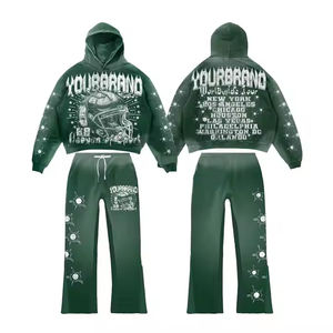 Meilleures ventes Survêtement évasé en molleton de coton pour hommes et femmes personnalisé de qualité hivernale Pantalon cargo de survêtement Produit de gros - Product Image 4