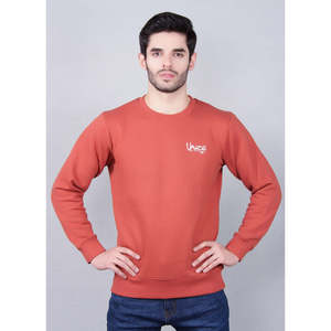 Custom logo Unze London Men's <b>Crewneck</b> Sweatshirt 100% Cotton Knitted Small Anti-Pilling Silk Screen Printing - Product Image 1