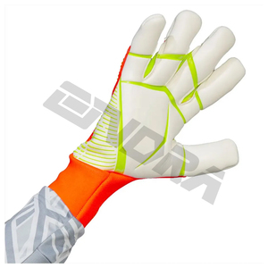 Gants de gardien de but de Football professionnel pour le Football Orange vert unisexe OEM Logo personnalisé de l'entreprise Protection d'emballage des doigts - Product Image 2
