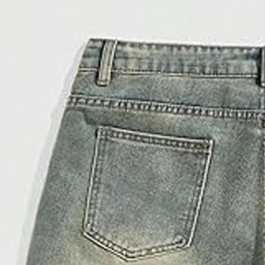 Short en jean de qualité supérieure pour hommes Short en jean personnalisé avec matériau respirant de haute qualité Style confortable et coupe régulière - Product Image 2